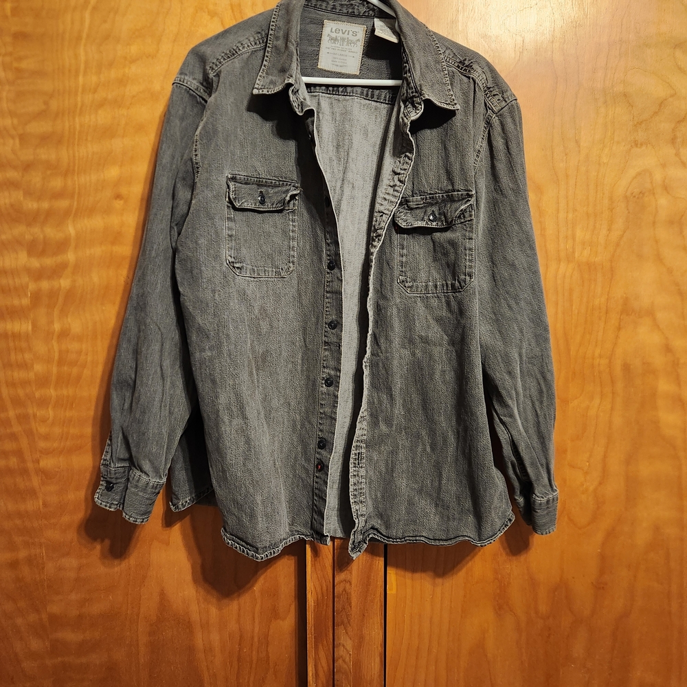 Levi's Gray Denim Shirt